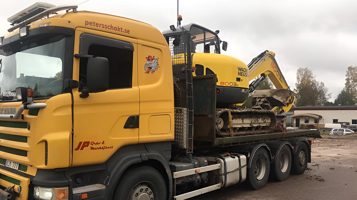 Maskintransport och maskinflyttning i Karlstad