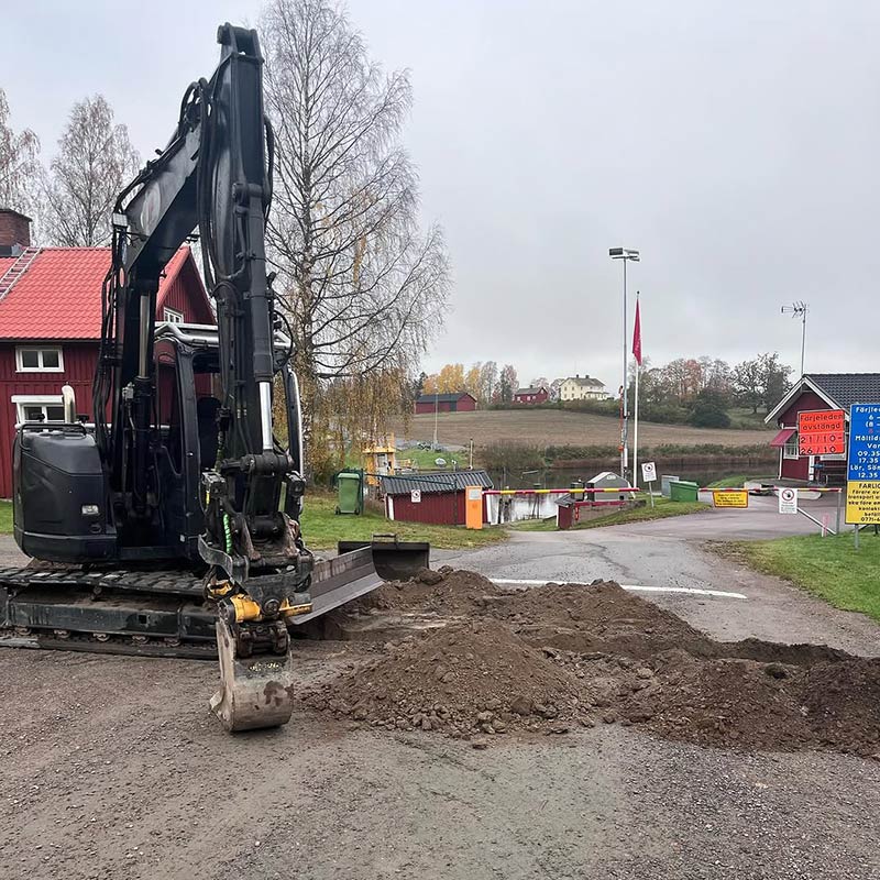 Vägrenovering och vägarbeten i Karlstad